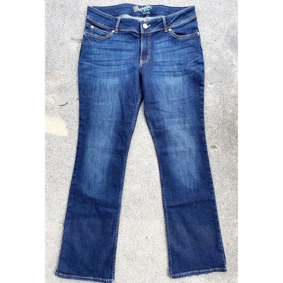 Wrangler Denim - WRANGLER RETRO SADIE JEANS 07MWZGS Womens Bootcut Plain Pocket 13/14x34